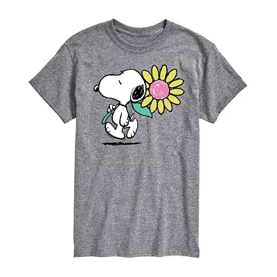 Mens Short Sleeve Peanuts Graphic T-Shirt