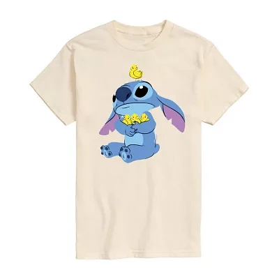 Mens Short Sleeve Lilo & Stitch Easter Graphic T-Shirt