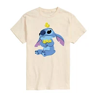 Mens Short Sleeve Lilo & Stitch Easter Graphic T-Shirt