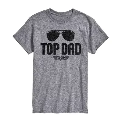 Mens Short Sleeve Top Dad Graphic T-Shirt