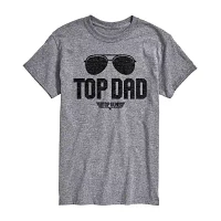 Mens Short Sleeve Top Dad Graphic T-Shirt