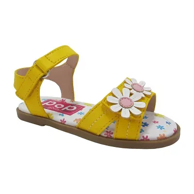 Pop Toddler Girls Lil Niyah Adjustable Strap Flat Sandals