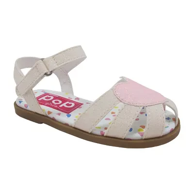 Pop Toddler Girls Lil Yoselin Adjustable Strap Flat Sandals
