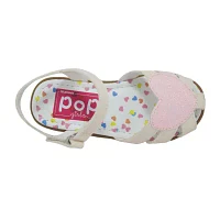 Pop Toddler Girls Lil Yoselin Adjustable Strap Flat Sandals