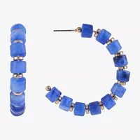 Mixit Womens 39mm Hoop Earrings
