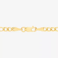 Made in Italy 10K Gold 7.5 Inch Hollow Figaro Chain Bracelet