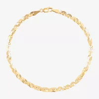 10K Gold 7.5 Inch Fashion Chain Bracelet