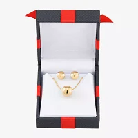 Made in Italy 14K Gold Over Silver Round 2-pc. Jewelry Set