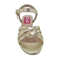 Pop Little & Big  Girls Tulips Block Heel Pumps