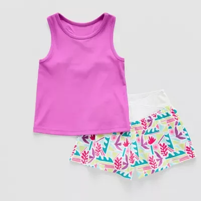 Okie Dokie Toddler & Little Girls Active 2-pc. Short Set