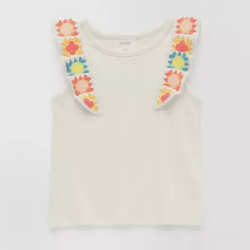 Okie Dokie Toddler & Little Girls Round Neck Tank Top
