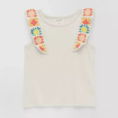 Okie Dokie Toddler & Little Girls Round Neck Tank Top