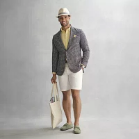 Stafford Mens Checked Relaxed Fit Sport Coat