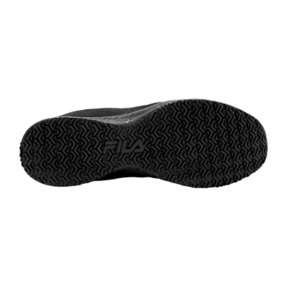 FILA Mens Memory Layers Slip Resistant Walking Shoes Wide Width