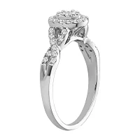 Womens 1/2 CT. Natural White Diamond 10K Gold Round Bridal Set