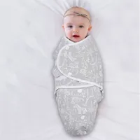 The Peanutshell Grey Safari 3-pc. Swaddle Blanket