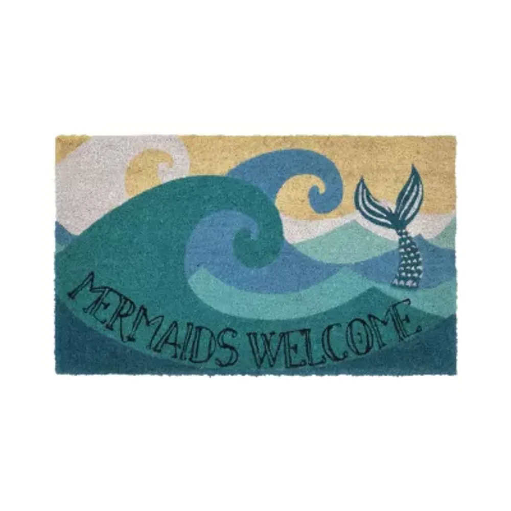 Liora Manne Natura Mermaids Welcome Indoor/OutdoorMat