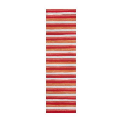 Liora Manne Visions II Painted Stripes Indoor/Outdoor Runner Rug