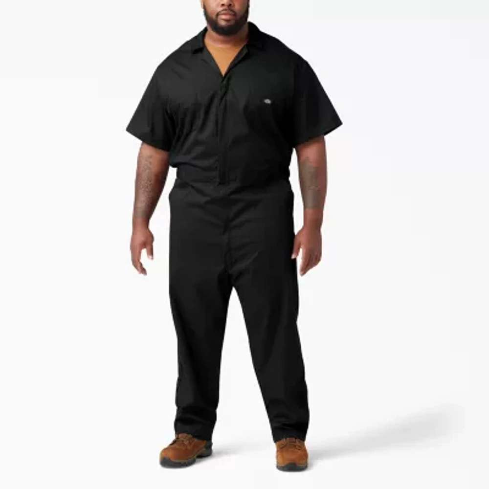 Dickies Flex Short Mens Stain Resistant Sleeve Workwear Coveralls