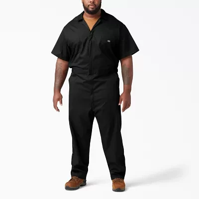 Dickies Flex Short Mens Stain Resistant Sleeve Workwear Coveralls
