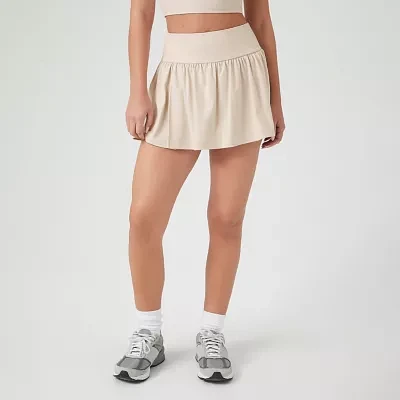 Forever 21 Active Skirt With Shorts Womens High Rise Flared Skirt-Juniors