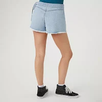 Forever 21 Denim Wrapped Skort Womens Mid Rise A-Line Skirt-Juniors