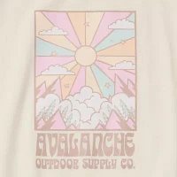 Avalanche Big Girls Crew Neck Short Sleeve Graphic T-Shirt