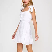 Trixxi Womens Sleeveless Fit + Flare Dress Juniors