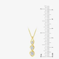 (Si2/ G) Womens 1/2 CT. T.W. Lab Grown White Diamond 10K Gold Pendant Necklaces