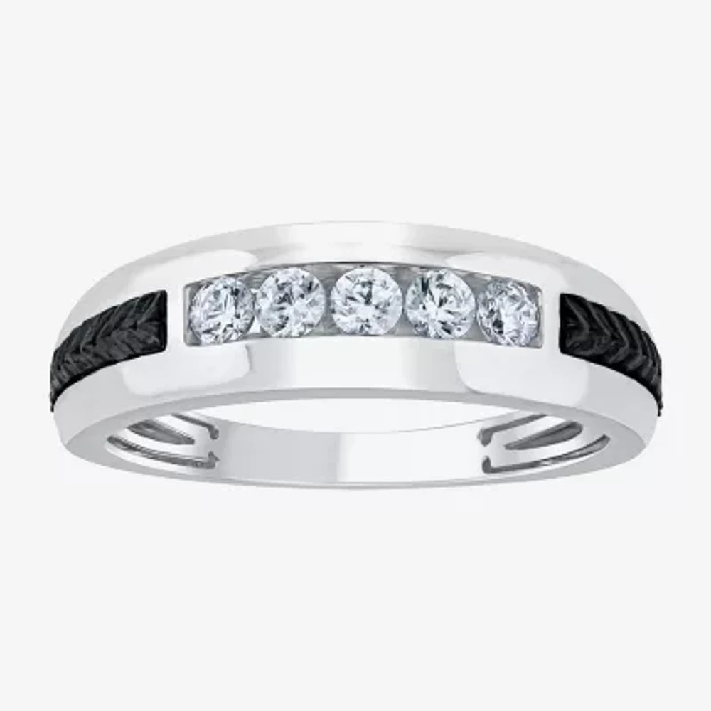 G / Si2) Mens 1/2 CT. T.W. Lab Grown White Diamond 10K Gold Wedding Engagement Ring