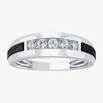 G / Si2) Mens 1/2 CT. T.W. Lab Grown White Diamond 10K Gold Wedding Engagement Ring