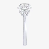 Love Lives Forever (G / Si2) Womens 2 CT. T.W. Lab Grown White Diamond 10K Gold Oval 3-Stone Engagement Ring