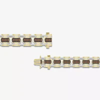 2 CT. T.W. Natural Brown Diamond 10K Gold Tennis Bracelet