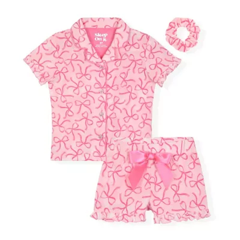Sleep On It Girls Short Sleeve 2-pc. Pajama Sets