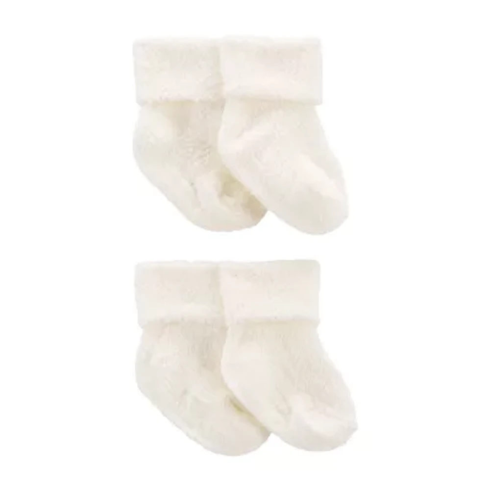 Carter's Little Baby Basics Unisex 4 Pair Booties