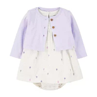 Carter's Baby Girls Short Sleeve Fitted 2-pc. Dress Set