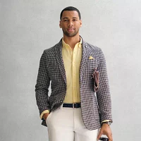 Stafford Mens Checked Relaxed Fit Sport Coat