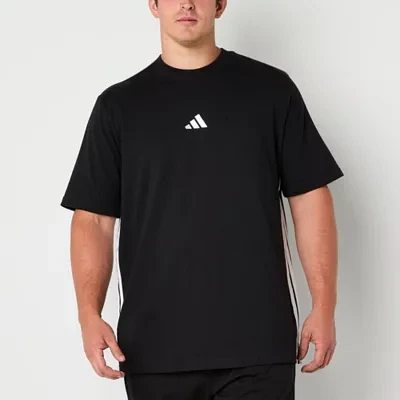 adidas Mens Crew Neck Short Sleeve T-Shirt Big and Tall