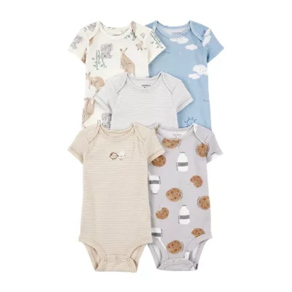 Carter's Baby Unisex 5-pc. Short Sleeve Bodysuit