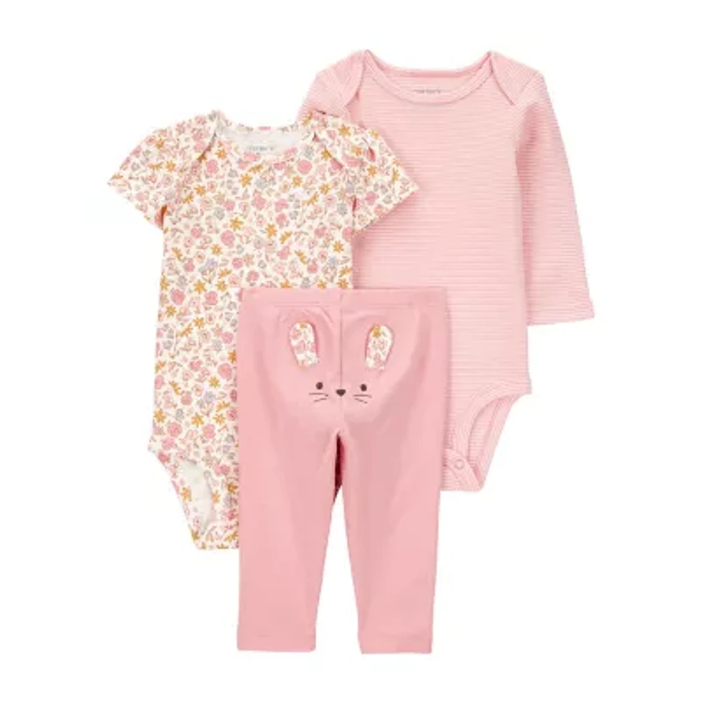 Carter's Baby Girls 3-pc. Pant Set
