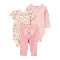 Carter's Baby Girls 3-pc. Pant Set
