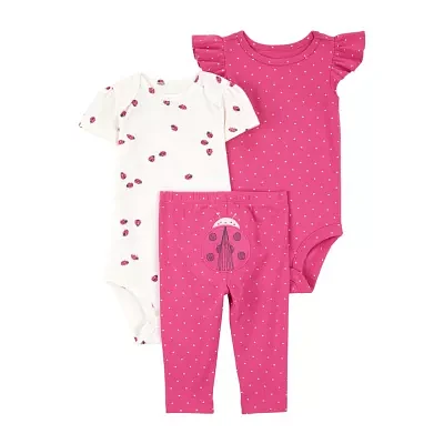 Carter's Baby Girls 3-pc. Pant Set