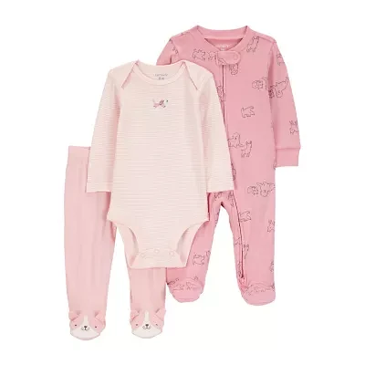 Carter's Baby Girls 3-pc. Pant Set