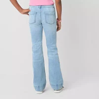 Thereabouts Little & Big Girls Pintuck Flare Leg Jean