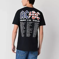 Mens Short Sleeve Americana AC/DC Graphic T-Shirt