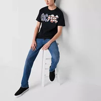 Mens Short Sleeve Americana AC/DC Graphic T-Shirt
