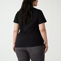 Levi's® The Perfect Tee Womens Plus Crew Neck Short Sleeve T-Shirt