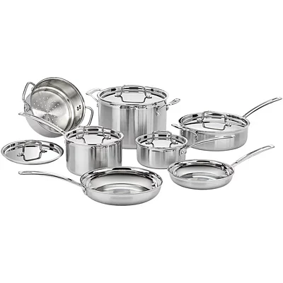 Cuisinart MultiClad Pro Tri-Ply Stainless Steel 12-pc. Cookware Set