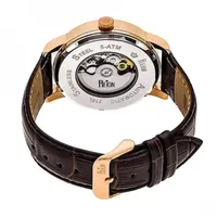 Reign Unisex Adult Automatic Black Leather Strap Watch Reirn3605