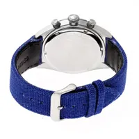 Morphic Unisex Adult Blue Leather Strap Watch Mph5303